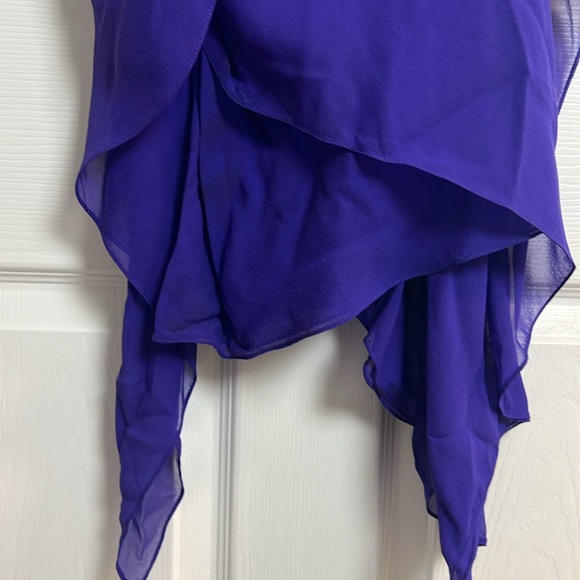 100% Silk BCBG Asymmetrical Y2K Dress (size 2) - Picture 3 of 8